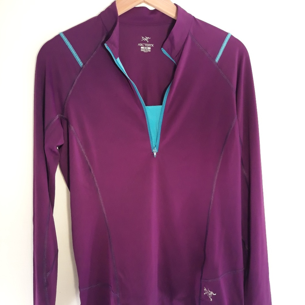 Arc'teryx Purple Long Sleeve Workout Shirt